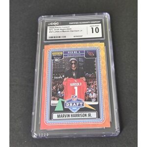 Marvin Harrison Jr Rookie Card 2025 Panini Instant /1000 NFL Draft Gem Mint 10
